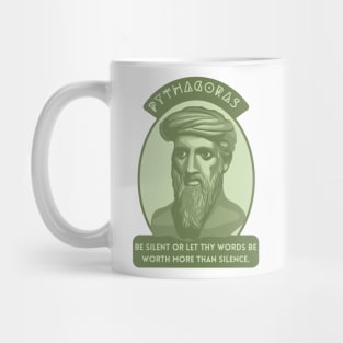 Pythagoras Portrait and Quote Mug